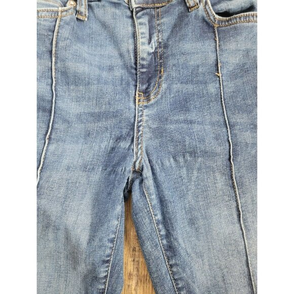 FREE PEOPLE  Jeans with distressed eg cuffs and front seam Size W27R - Picture 7 of 13